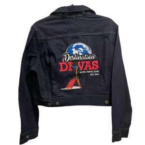 Levi's Women Wellthread Collection Jean Denim Cropped Jacket Embroidered S NWT